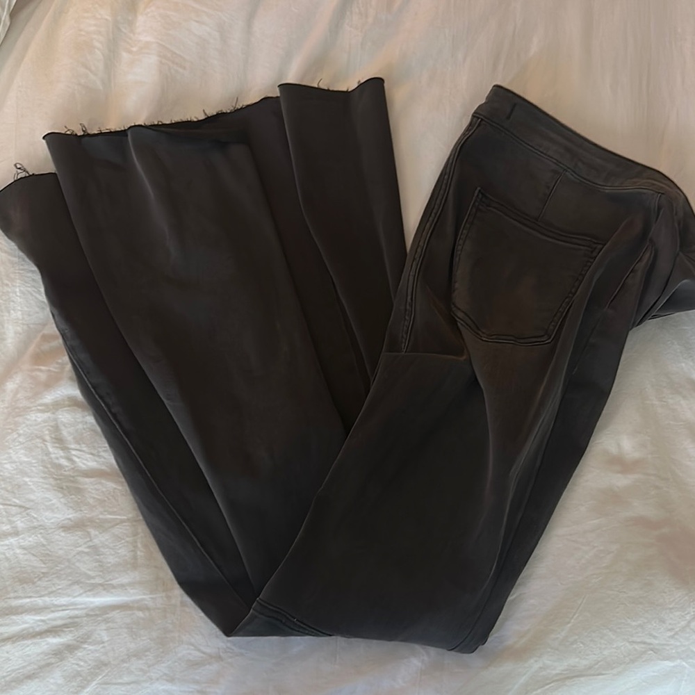 Free People Black Flare Denim Jeans